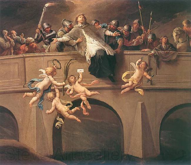 Szymon Czechowicz Martyrdom of St. John Nepomuk. France oil painting art